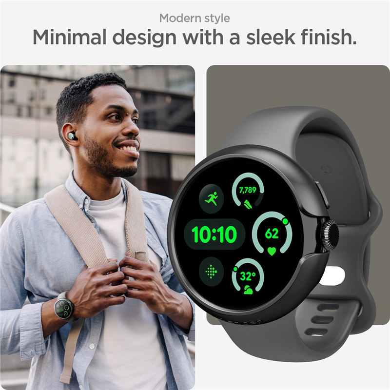 Google Pixel Watch 3 41mm Case Thin Fit Black