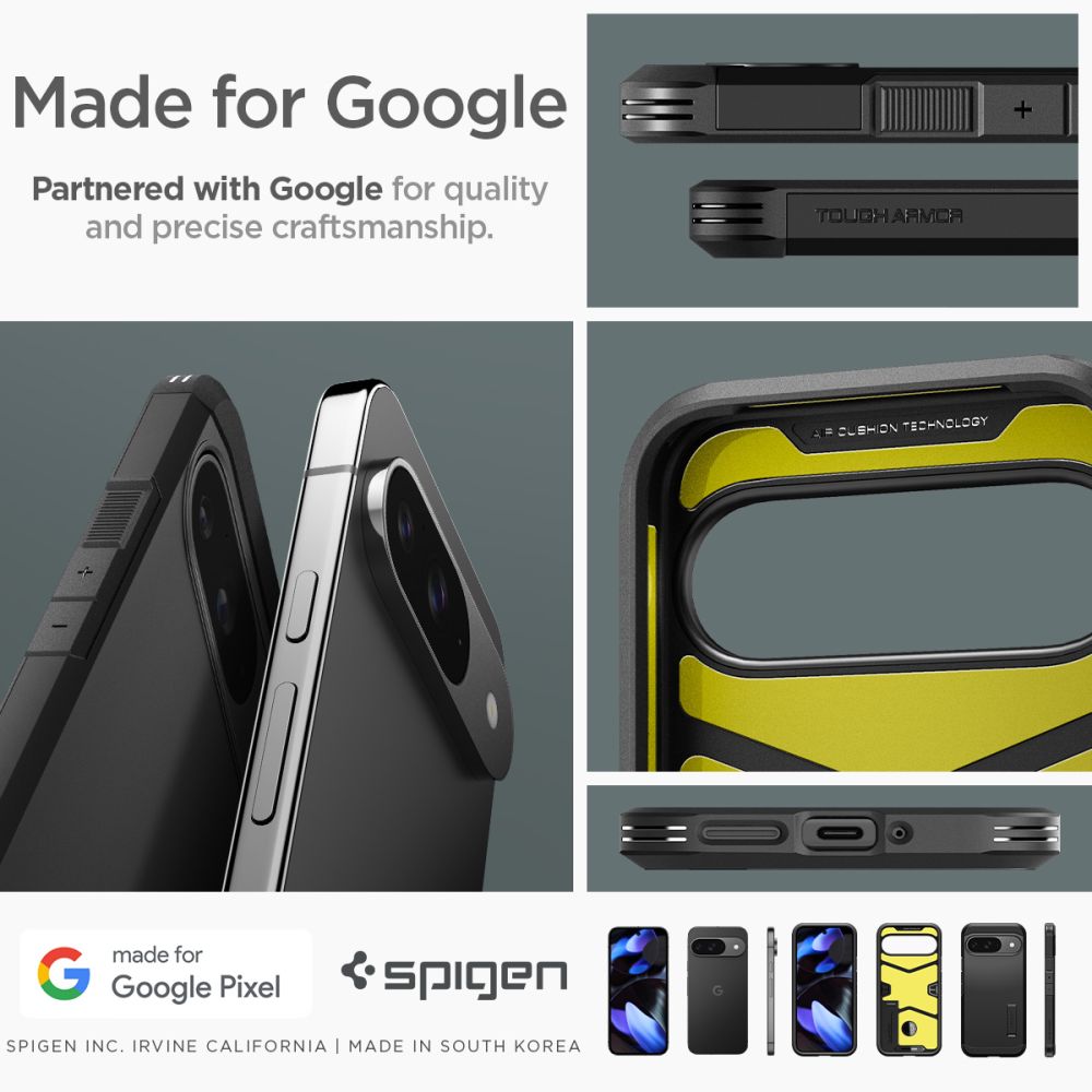 Google Pixel 9 Pro Case Tough Armor Black