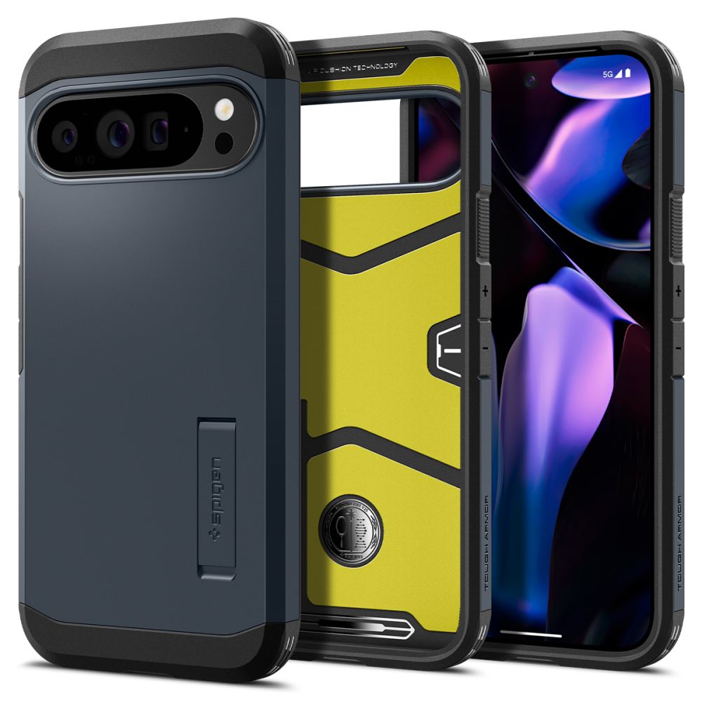 Google Pixel 9 Pro Case Tough Armor Metal Slate