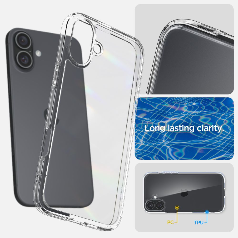 iPhone 16 Case Ultra Hybrid Crystal Clear