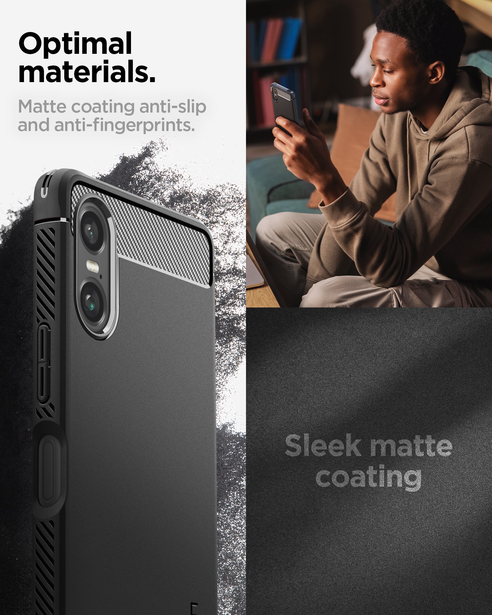 Sony Xperia 10 VI Case Rugged Armor Black