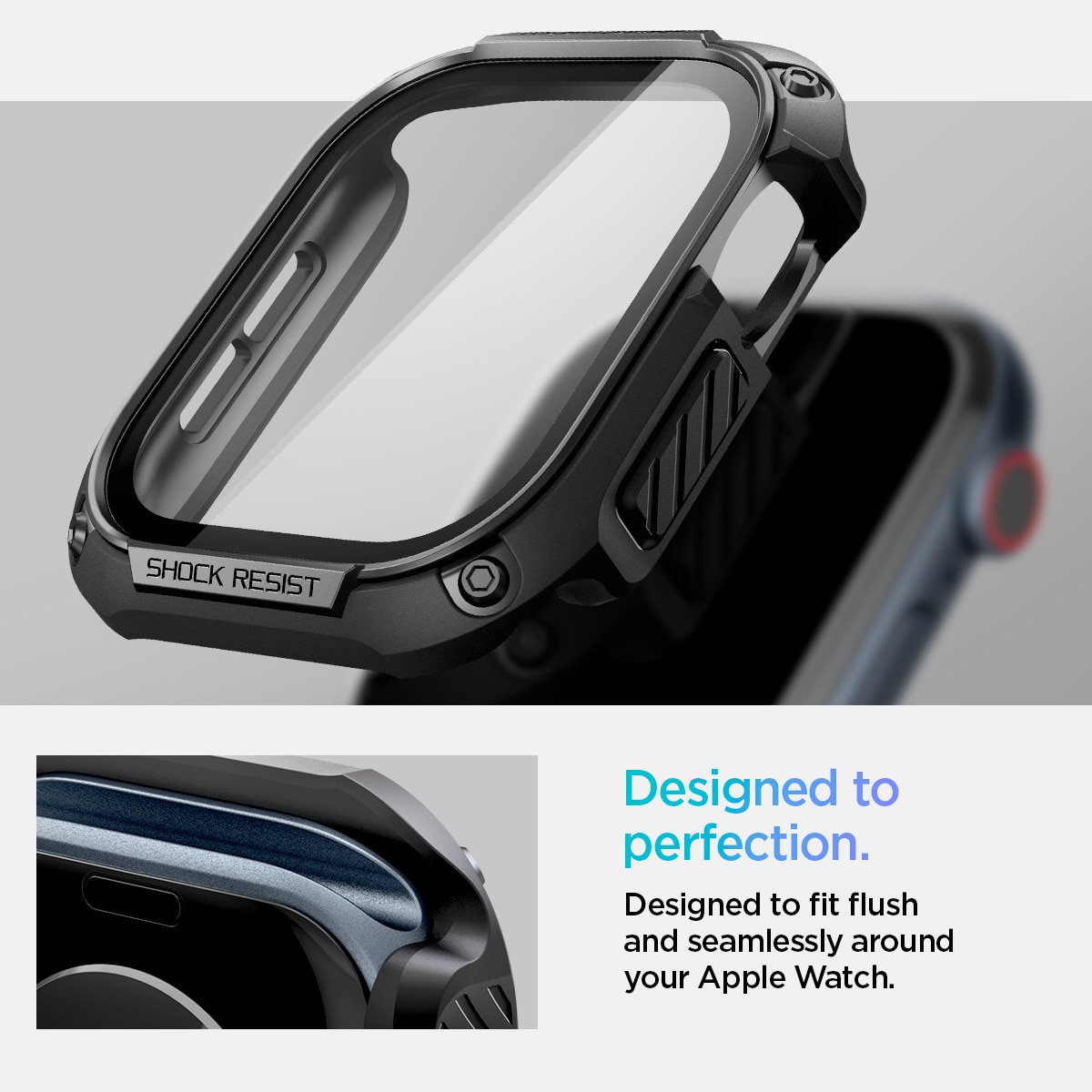 Apple Watch Series 10 46mm Case Tough Armor Black