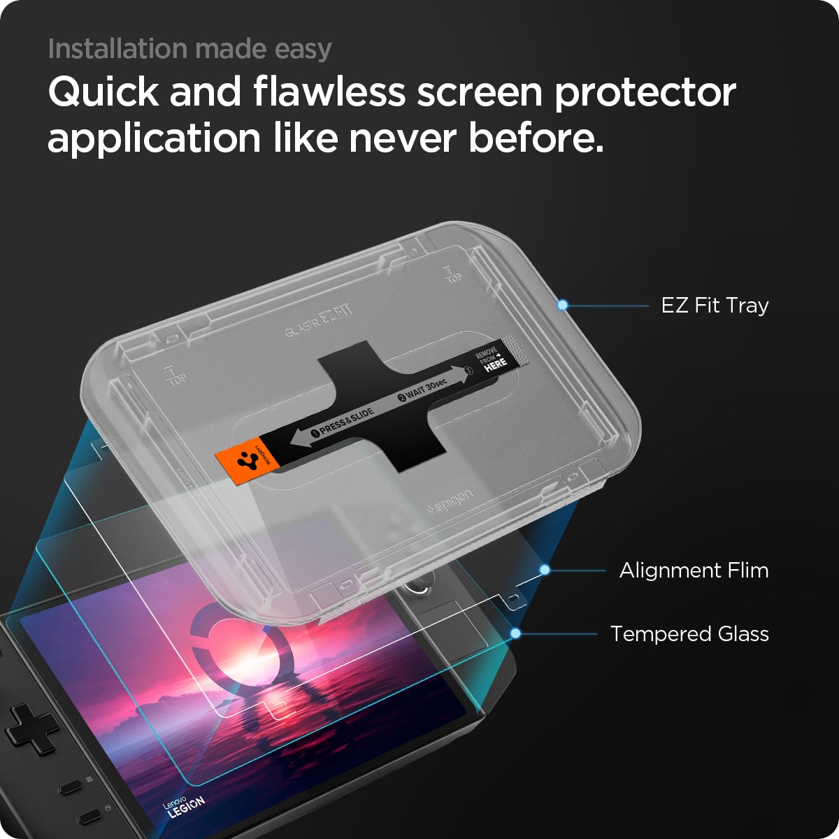 Lenovo Legion Go Screen Protector GLAS.tR EZ Fit