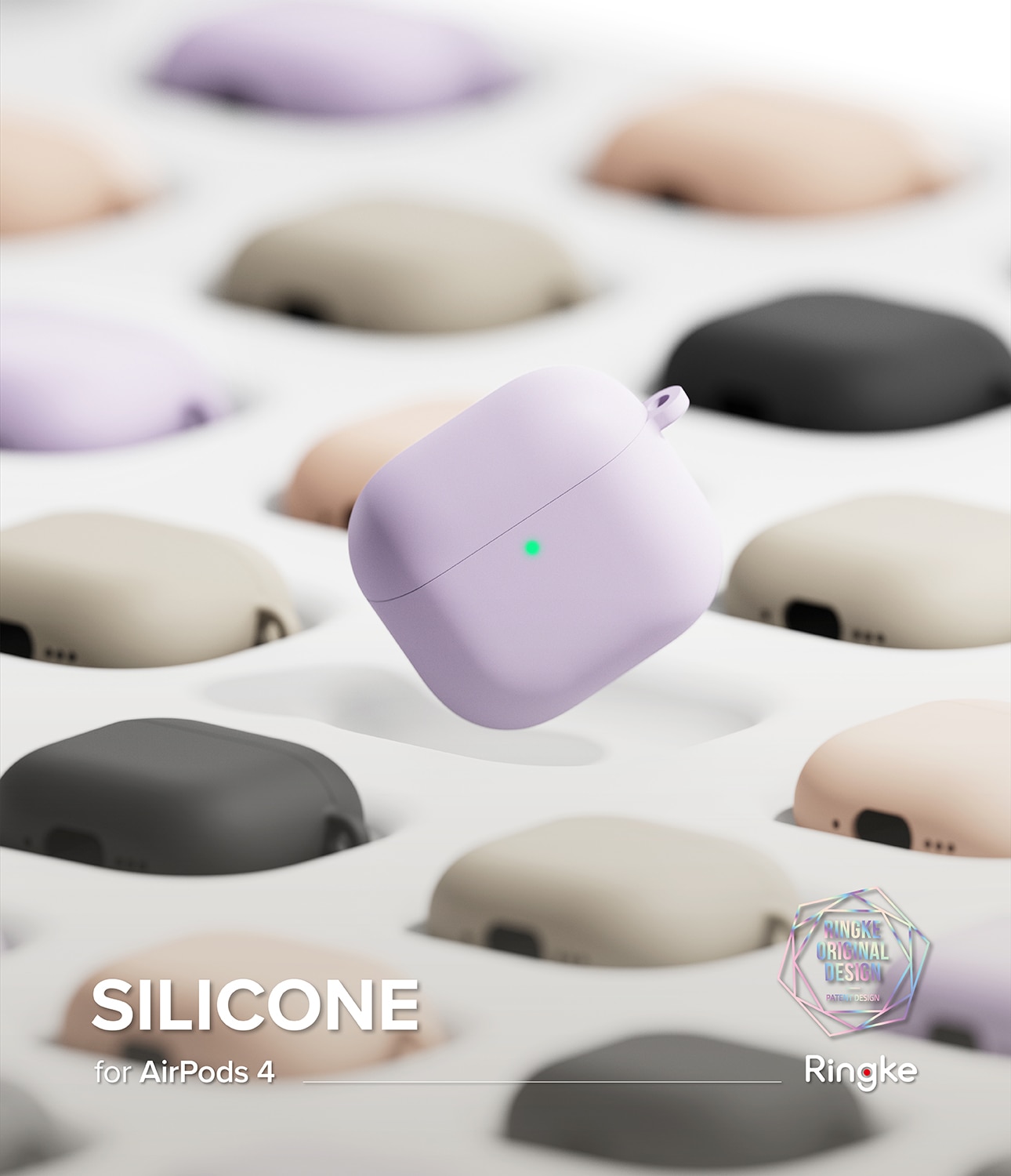 Silicone Kuori Apple AirPods 4 Light Purple