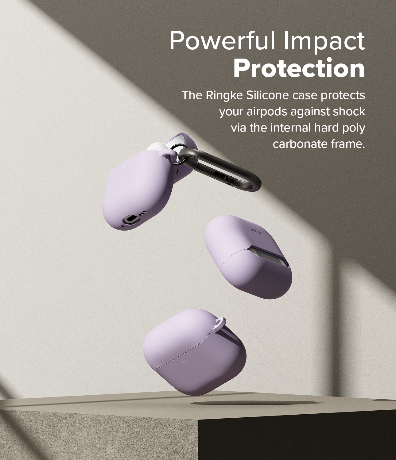 Silicone Kuori Apple AirPods 4 Light Purple