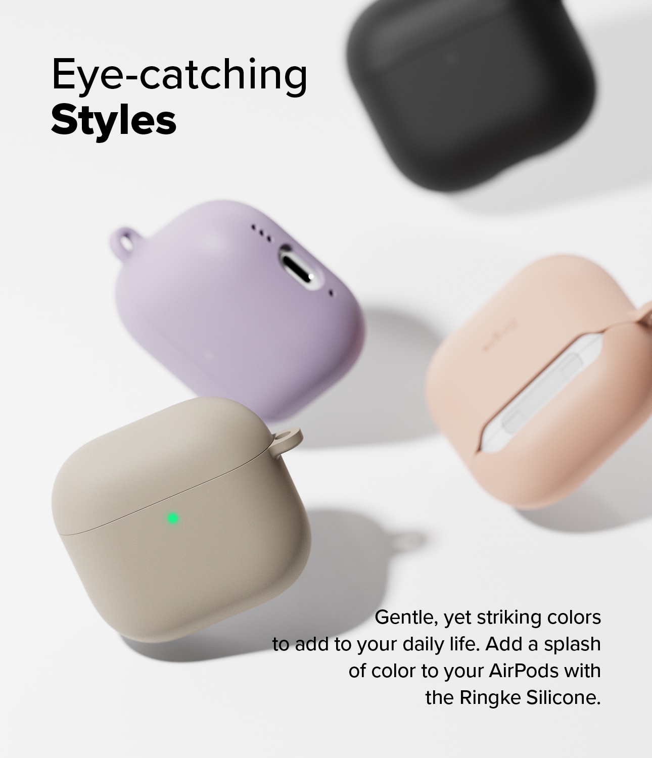 Silicone Kuori Apple AirPods 4 Pink Sand