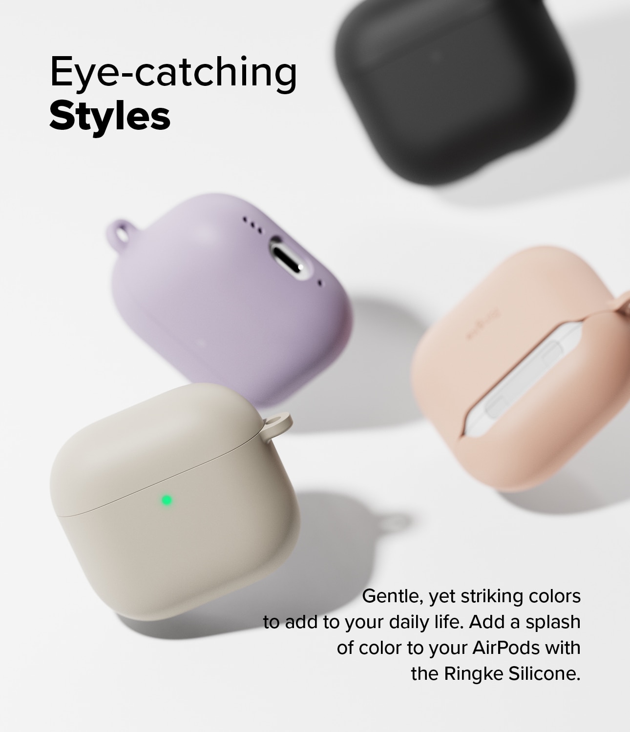 Silicone Kuori Apple AirPods 4 Stone