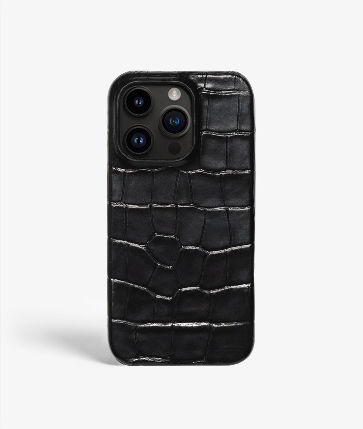 Kuori iPhone 13 Pro Croco Black