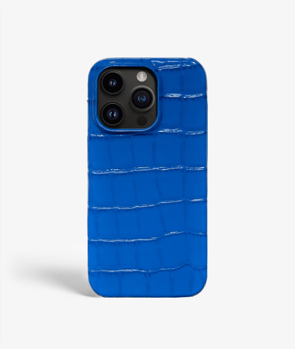 Kuori iPhone 14 Pro Croco Blue