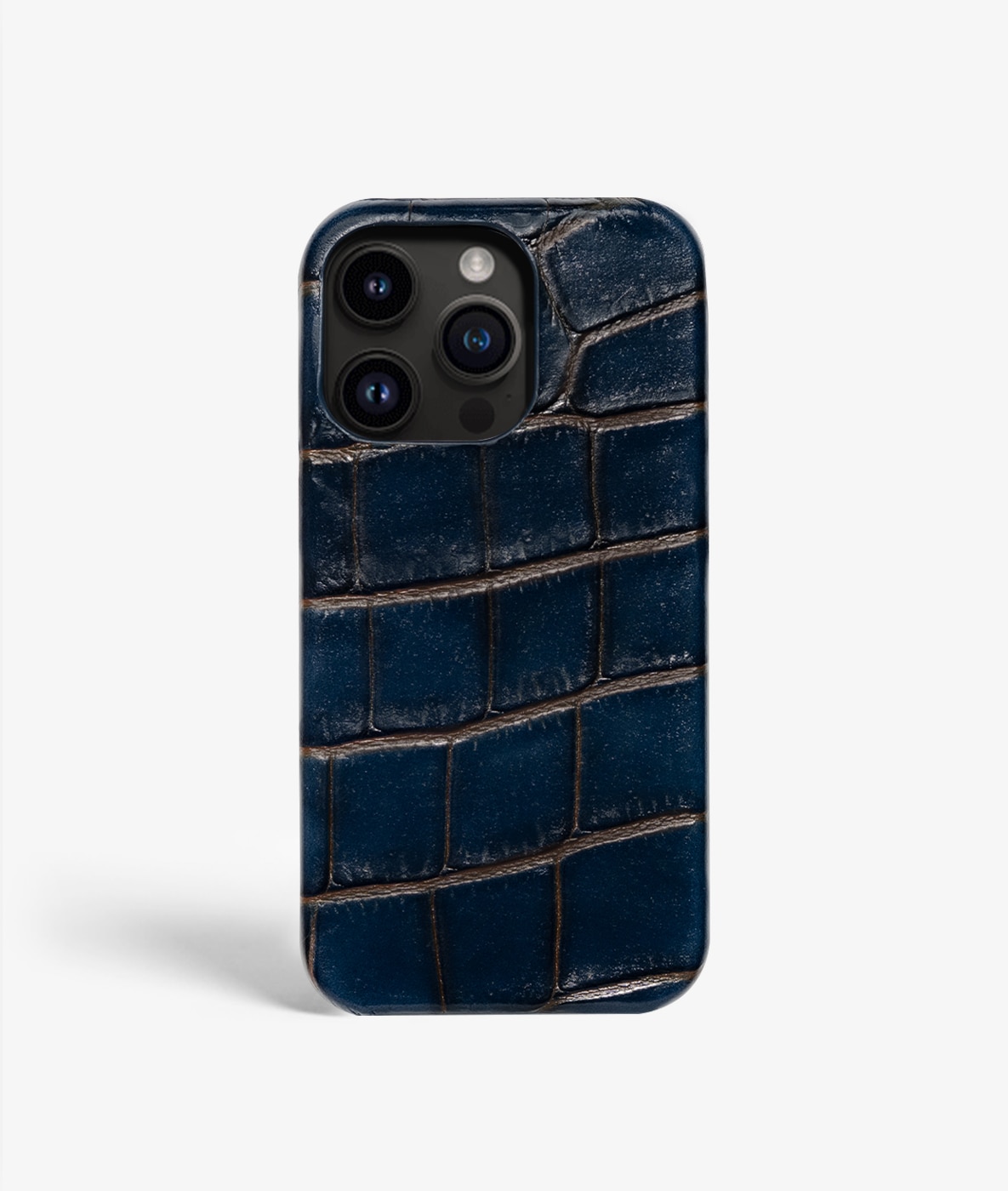 Kuori iPhone 13 Pro Max Croco Blue