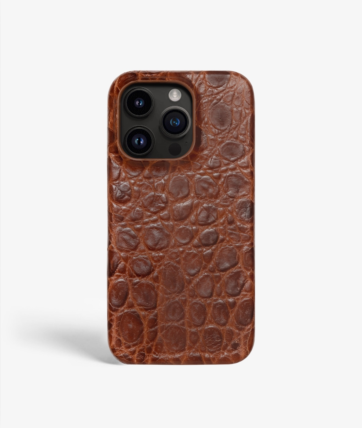 Kuori iPhone 14 Pro Small Croco Brown