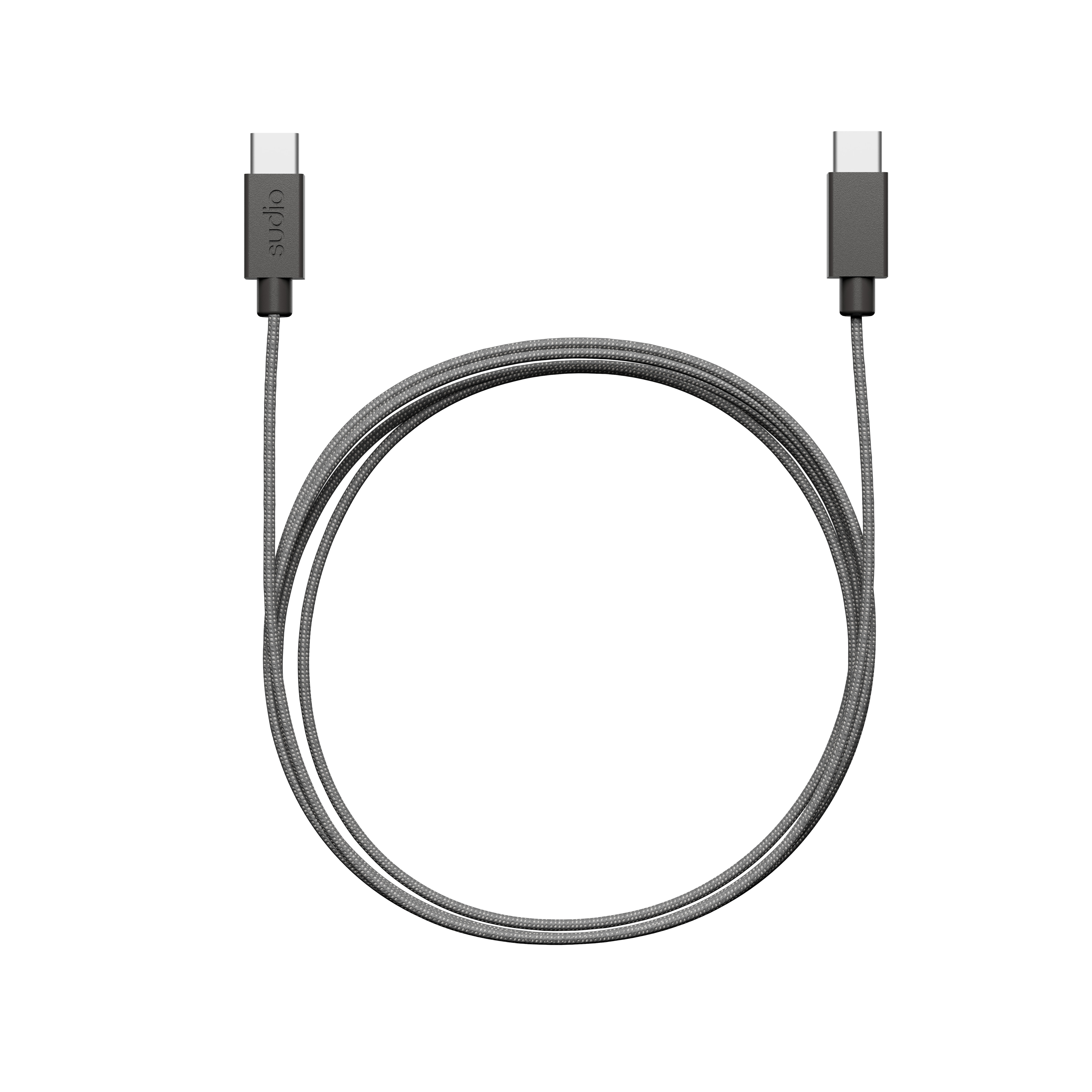 C1-C Latauskaapeli USB-C - USB-C 1.8 m Musta