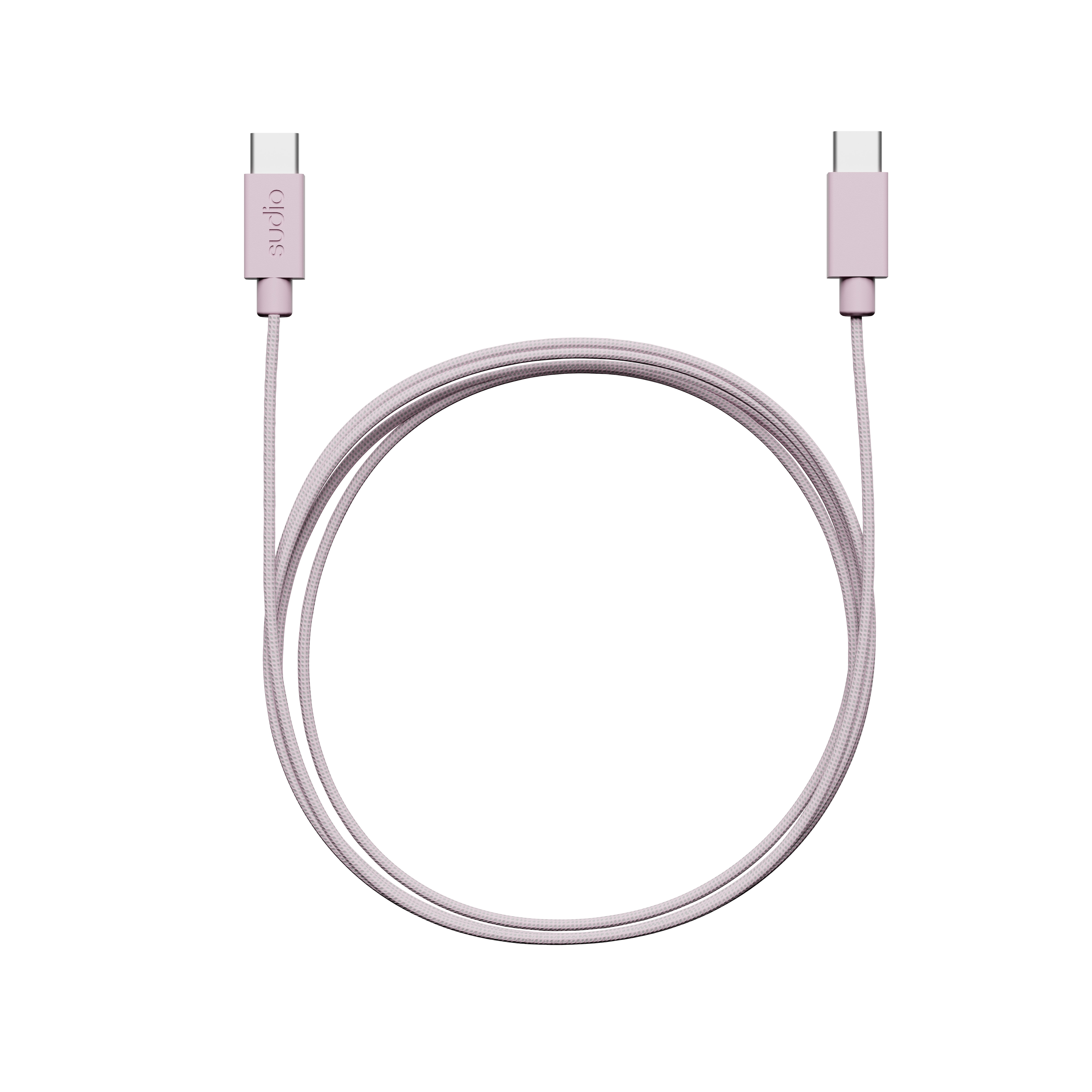 C1-C Latauskaapeli USB-C - USB-C 1.8 m Vaaleanpunainen