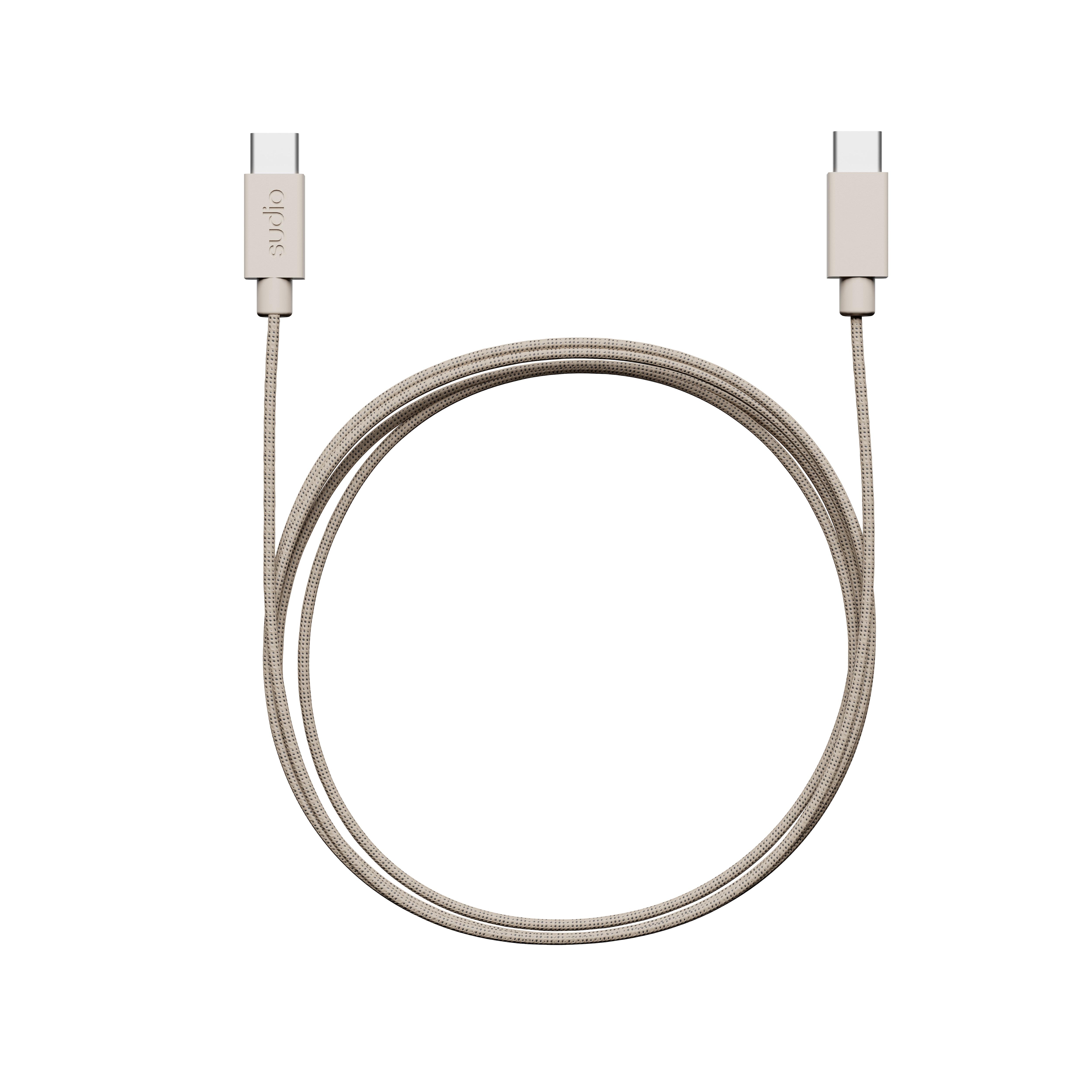 C1-C Latauskaapeli USB-C - USB-C 1.8 m Sand