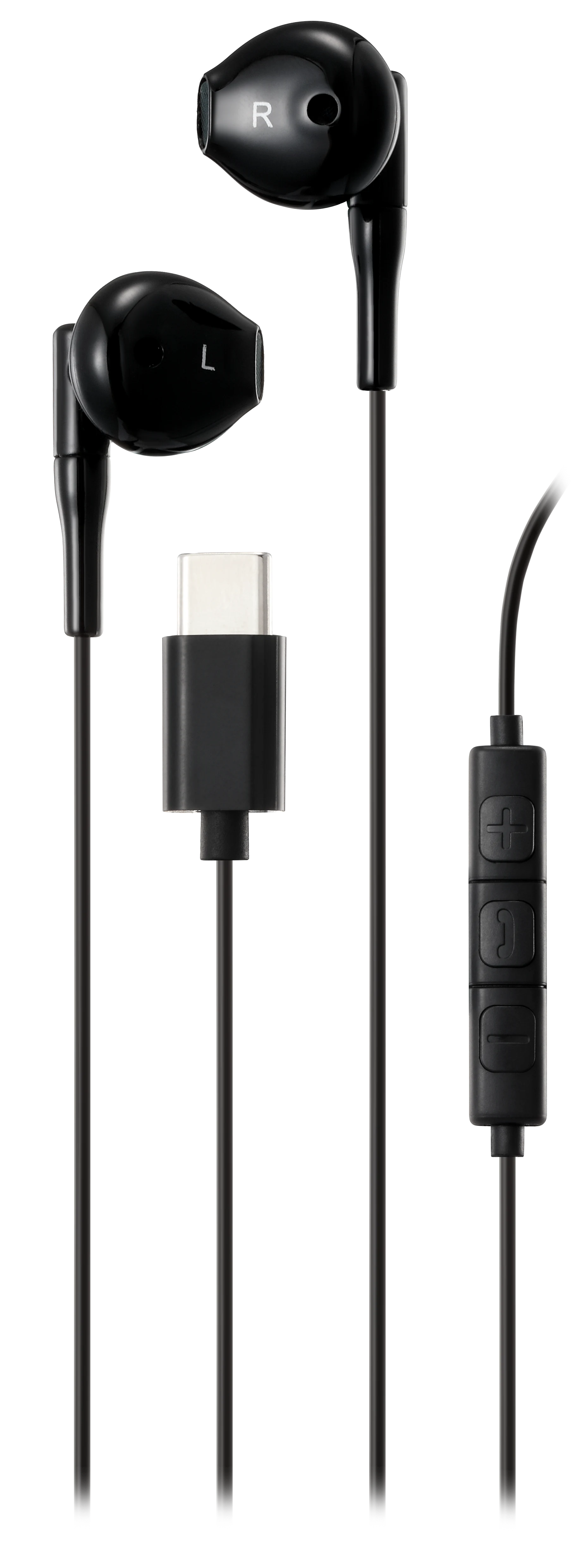 Semi-in-ear kuulokkeet USB-C musta