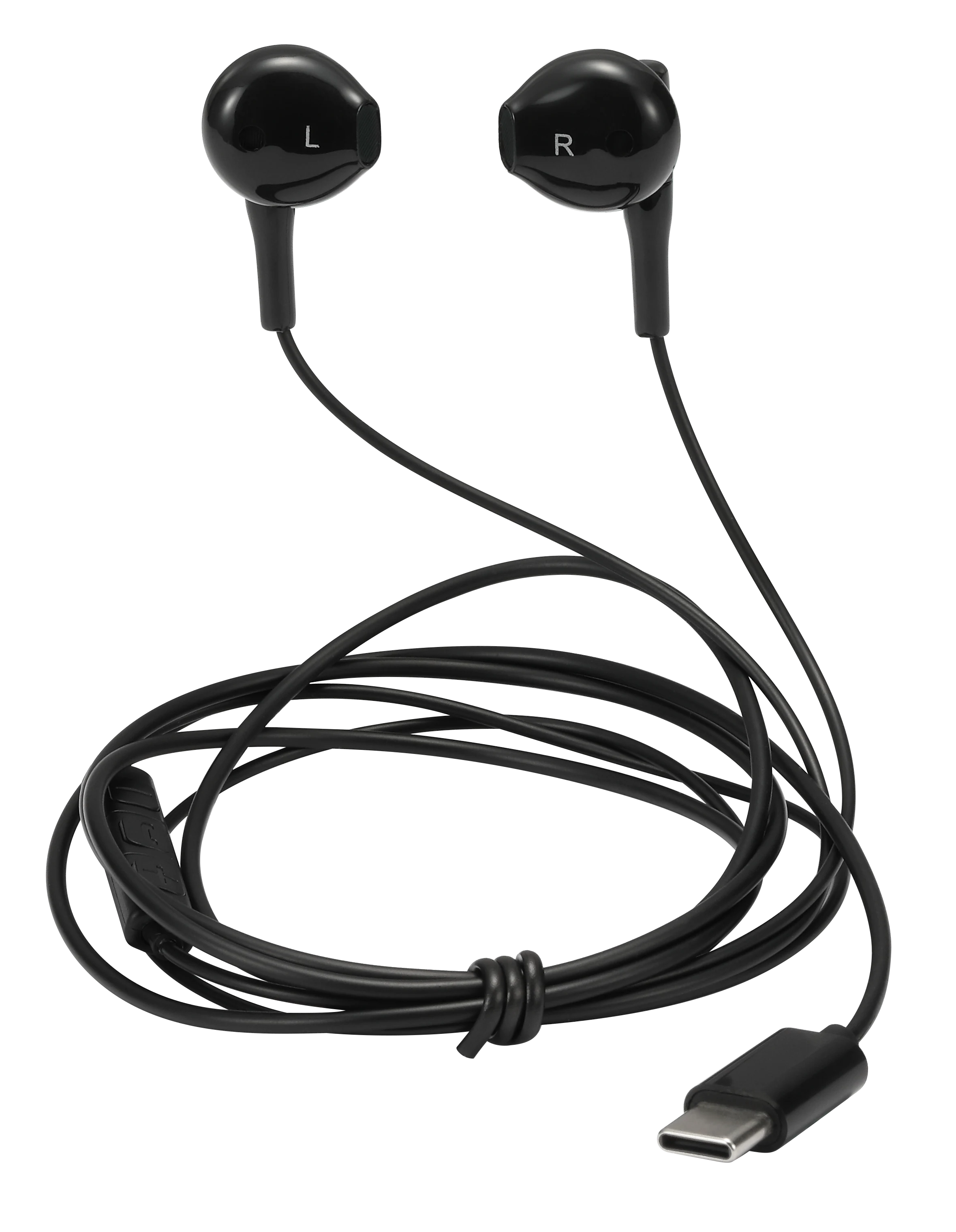 Semi-in-ear kuulokkeet USB-C musta