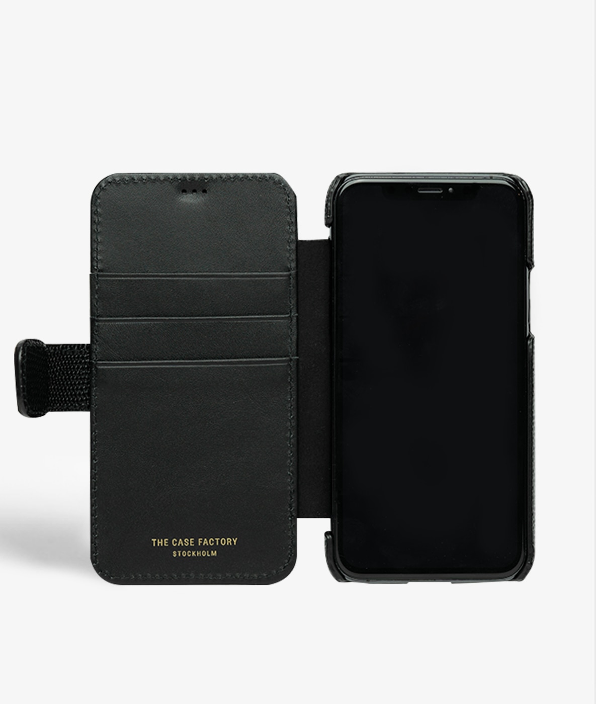 Lompakkokotelo iPhone 11 Pro Lizard Black