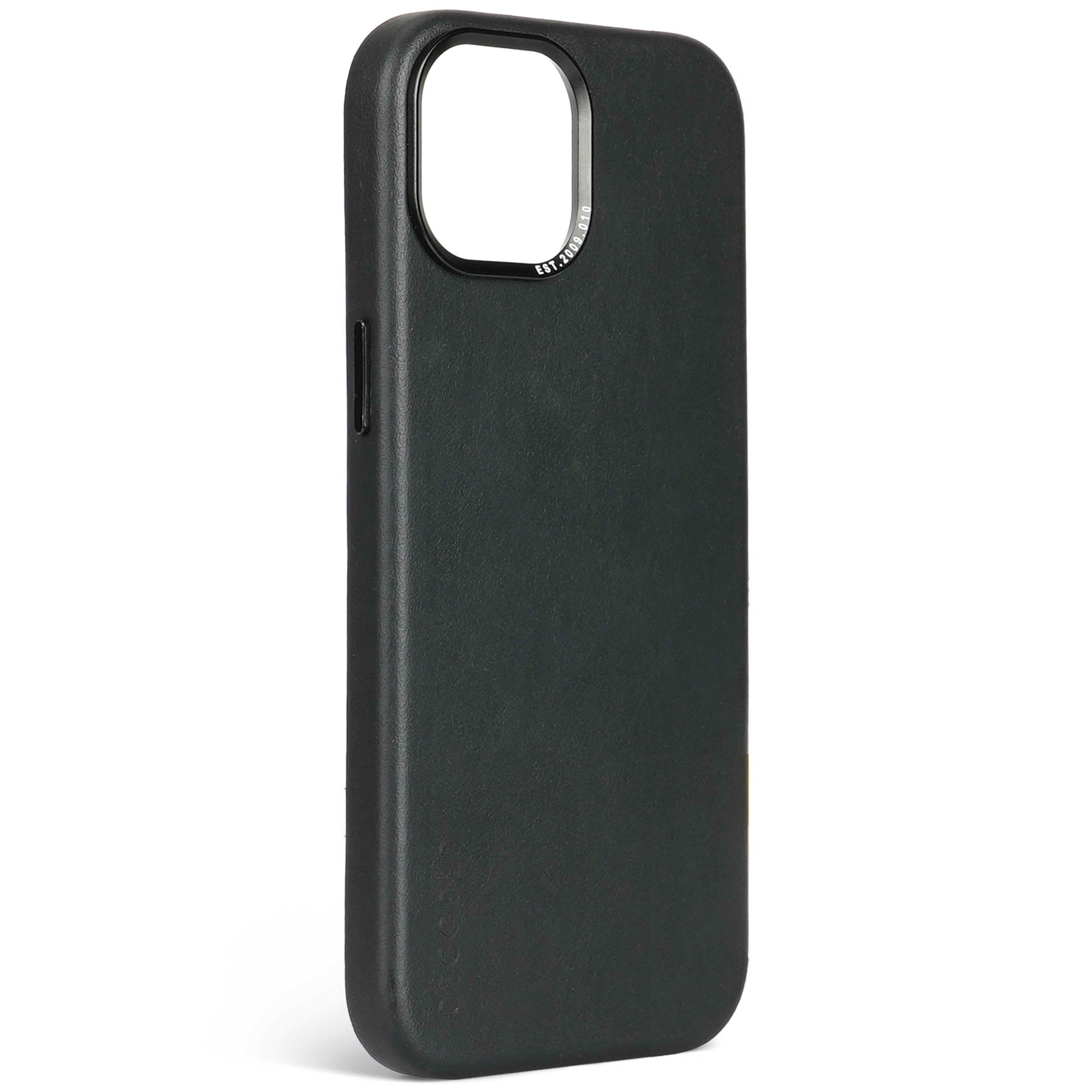 Leather Back Cover iPhone 15 Black