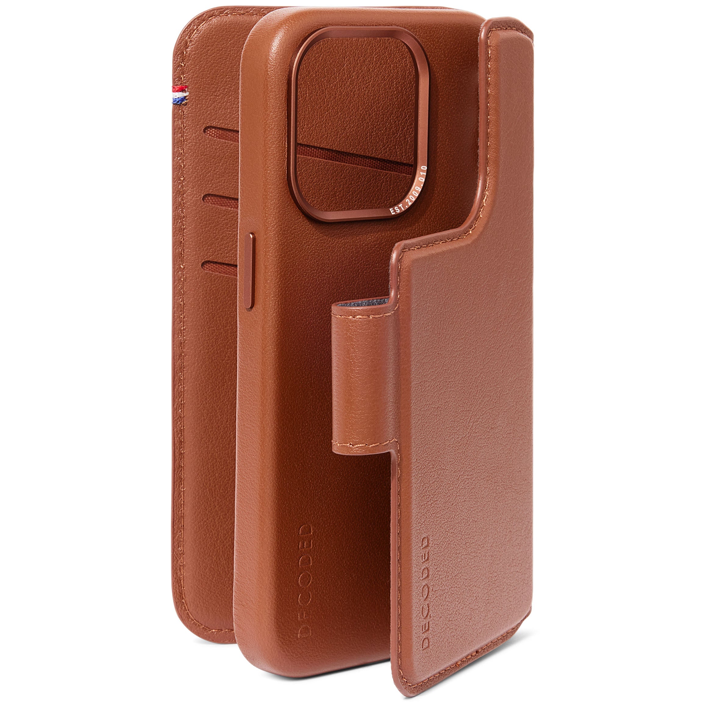 Detachable Wallet Leather iPhone 15 Pro Tan