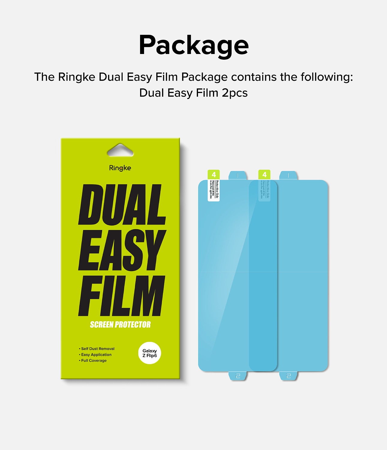 Dual Easy Screen Protector (2-pack) Samsung Galaxy Z Flip 6