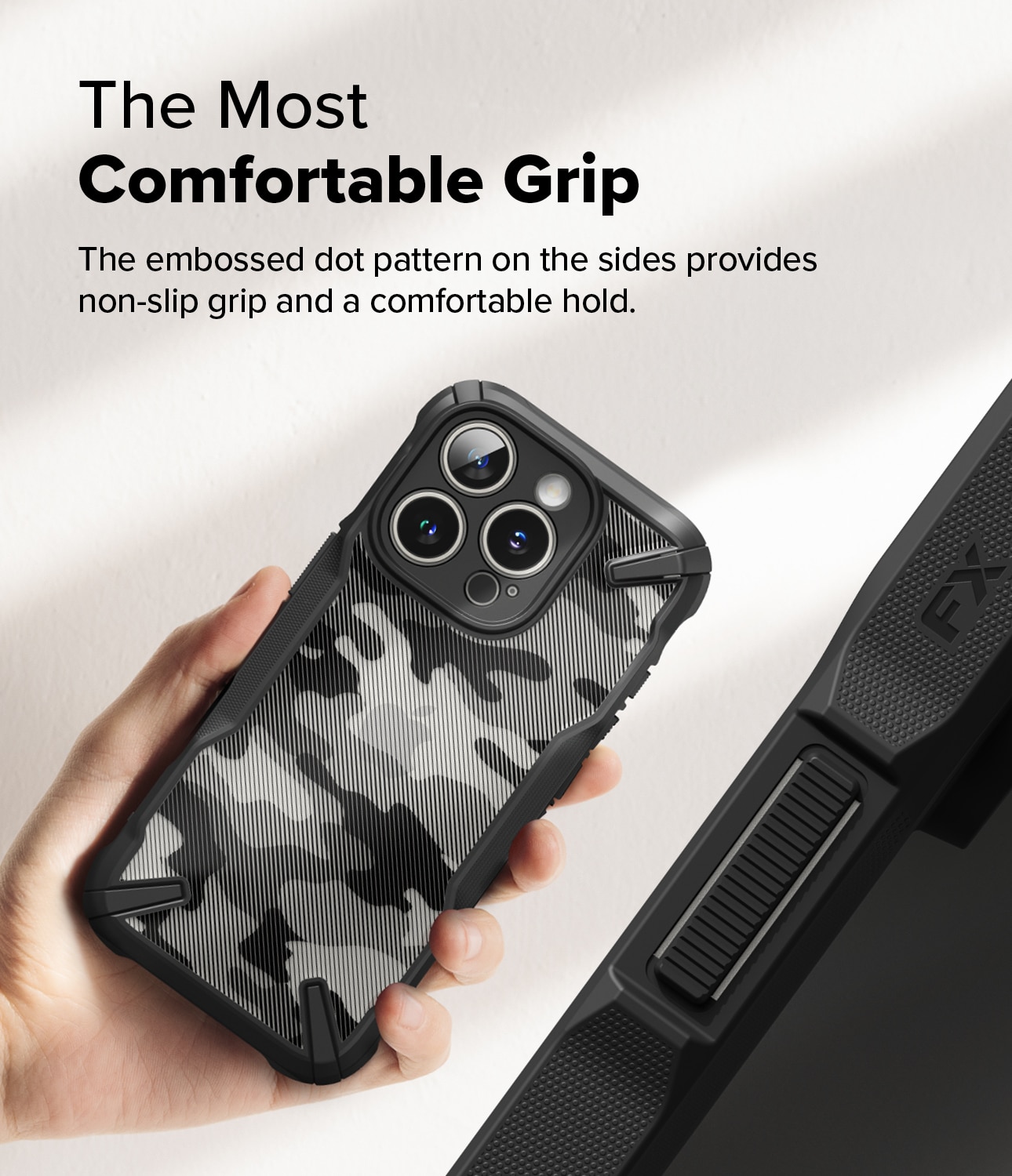 Fusion X Case iPhone 16 Pro Max Camo Black