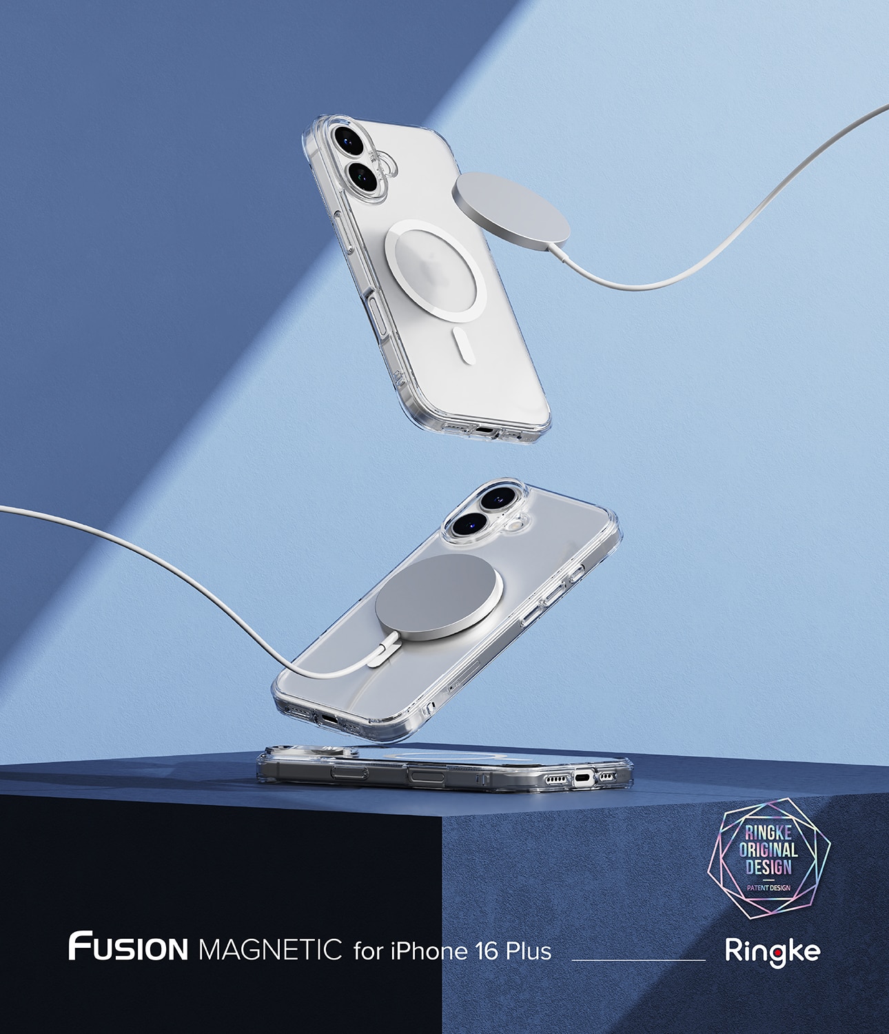 Fusion Magnetic Case iPhone 16 Plus Matte Clear