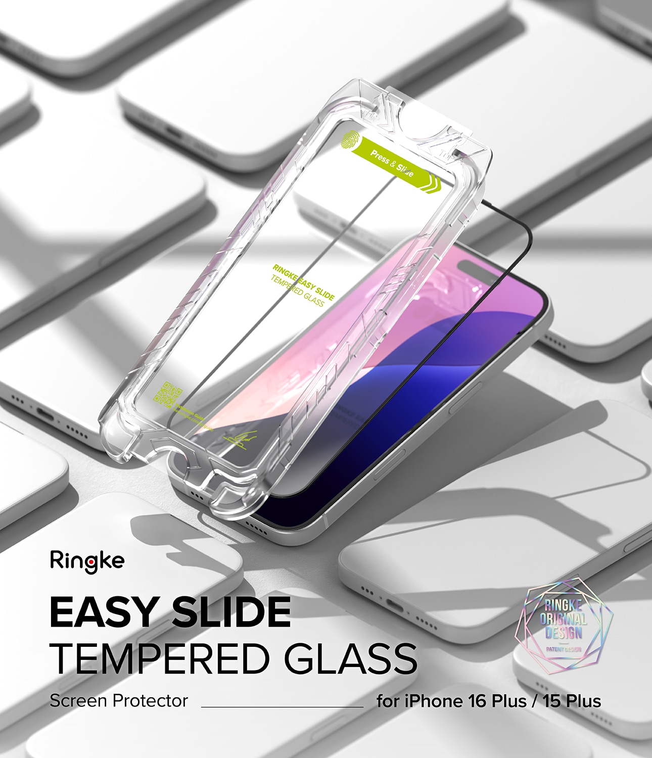 Easy Slide Glass (2-pack) iPhone 16 Plus