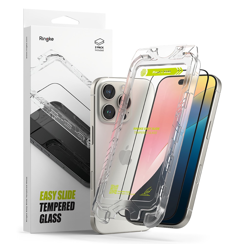 Easy Slide Glass (2-pack) iPhone 16 Pro Max