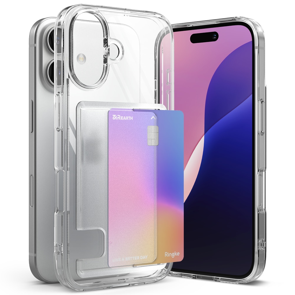 Fusion Card Case iPhone 16 Plus Clear