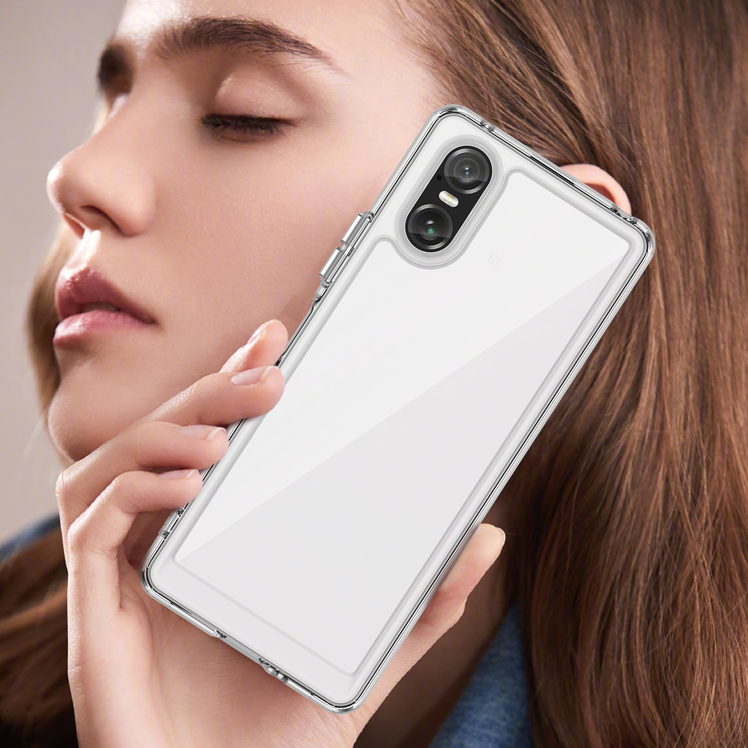 Hybridikuori Sony Xperia 10 VI läpinäkyvä