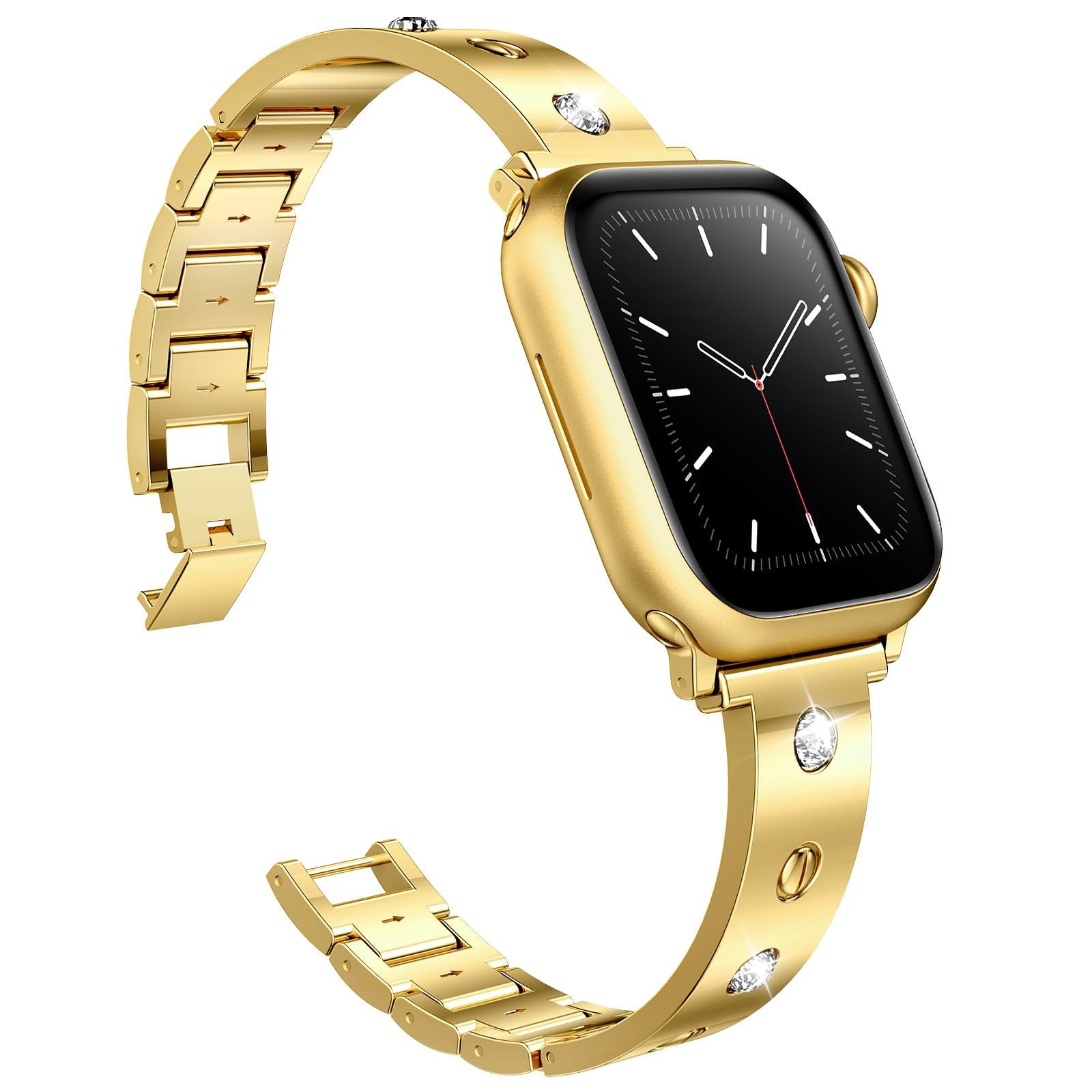 Bangle Diamond Bracelet Apple Watch 41mm Series 7 kulta