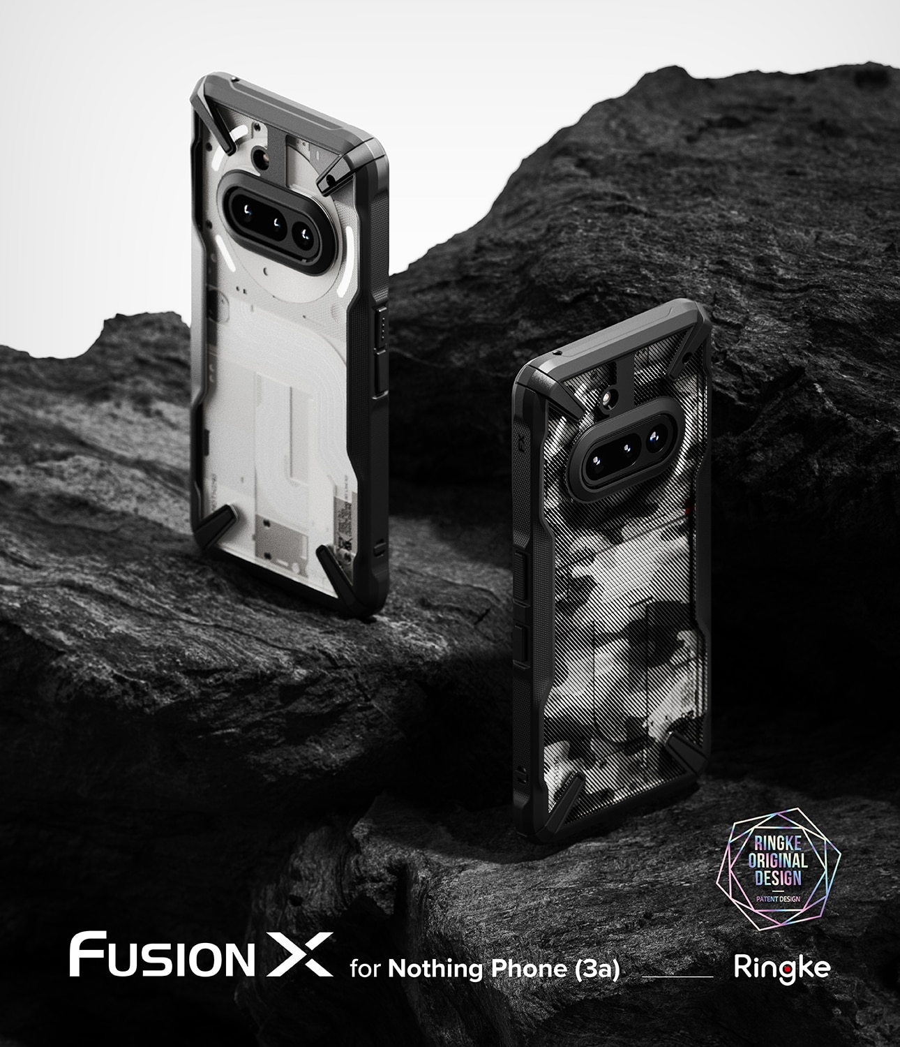 Fusion X Case Nothing Phone 3a Musta