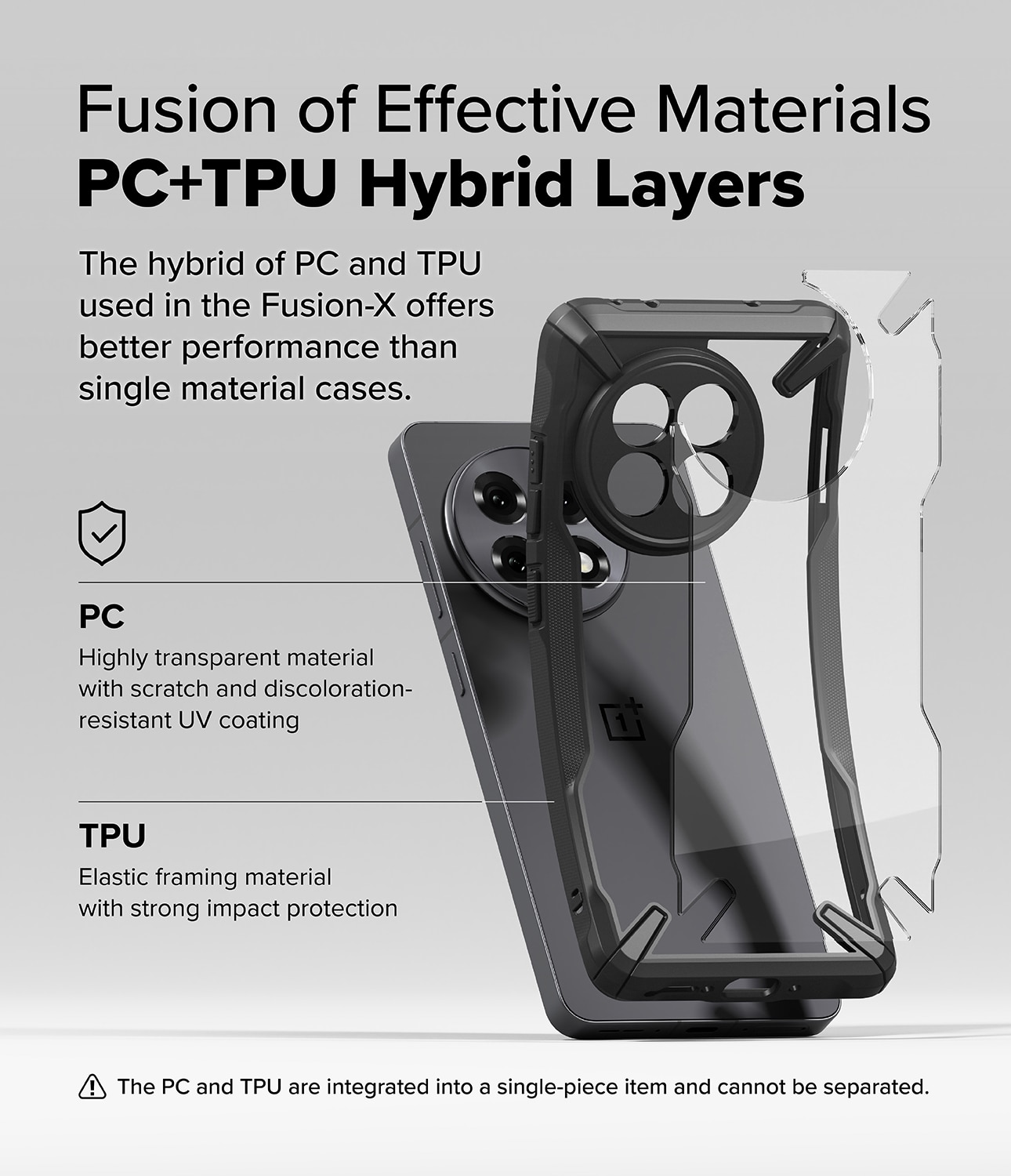 Fusion X Case  OnePlus 13R Musta