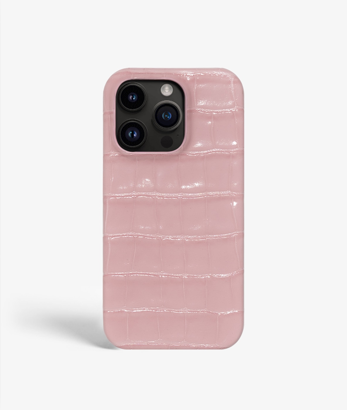 Kuori iPhone 14 Pro Croco Pink