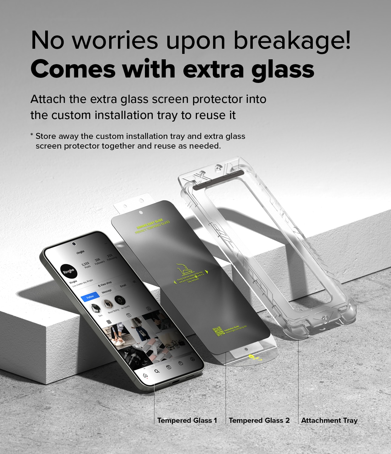 Easy Slide Privacy Glass (2-pack) Samsung Galaxy S25