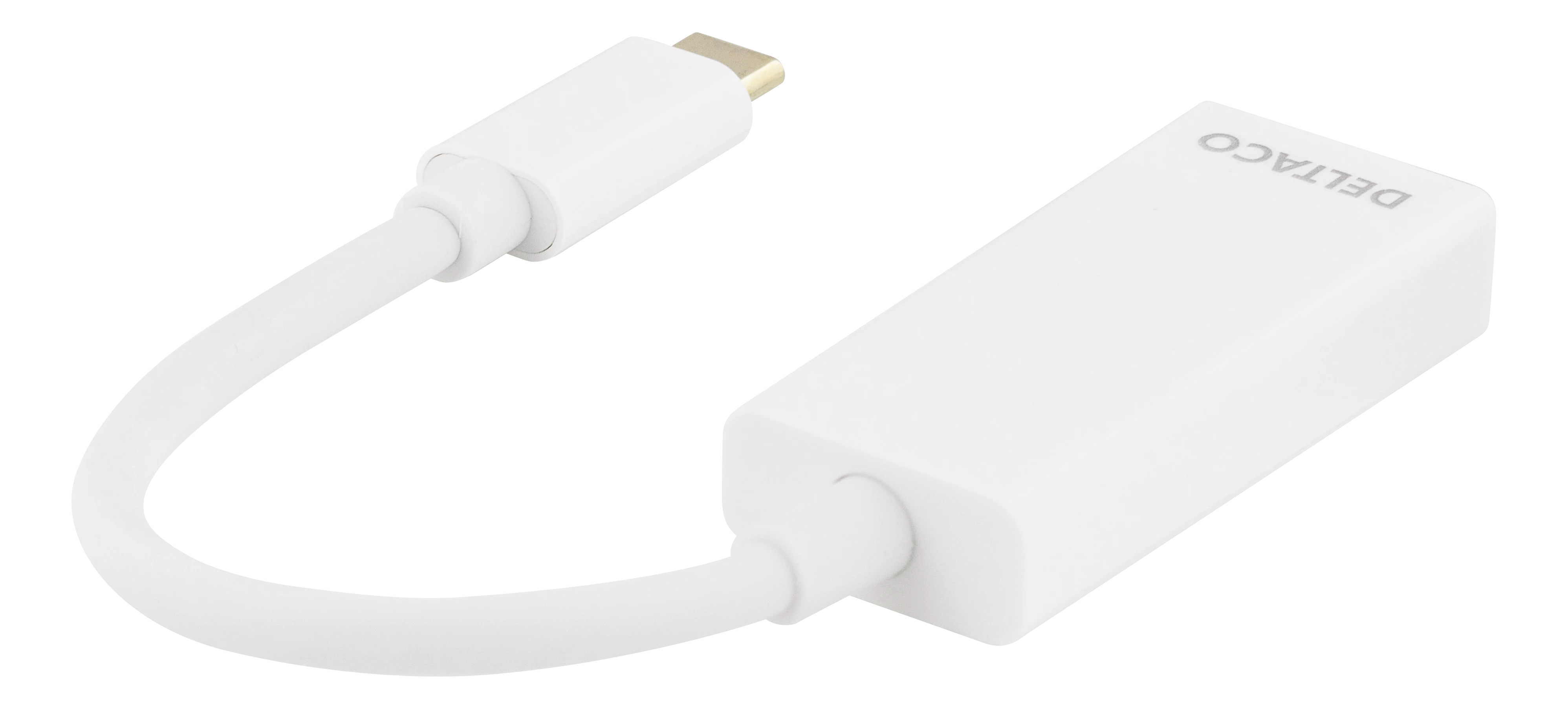 USB-C - DisplayPort-sovitin valkoinen