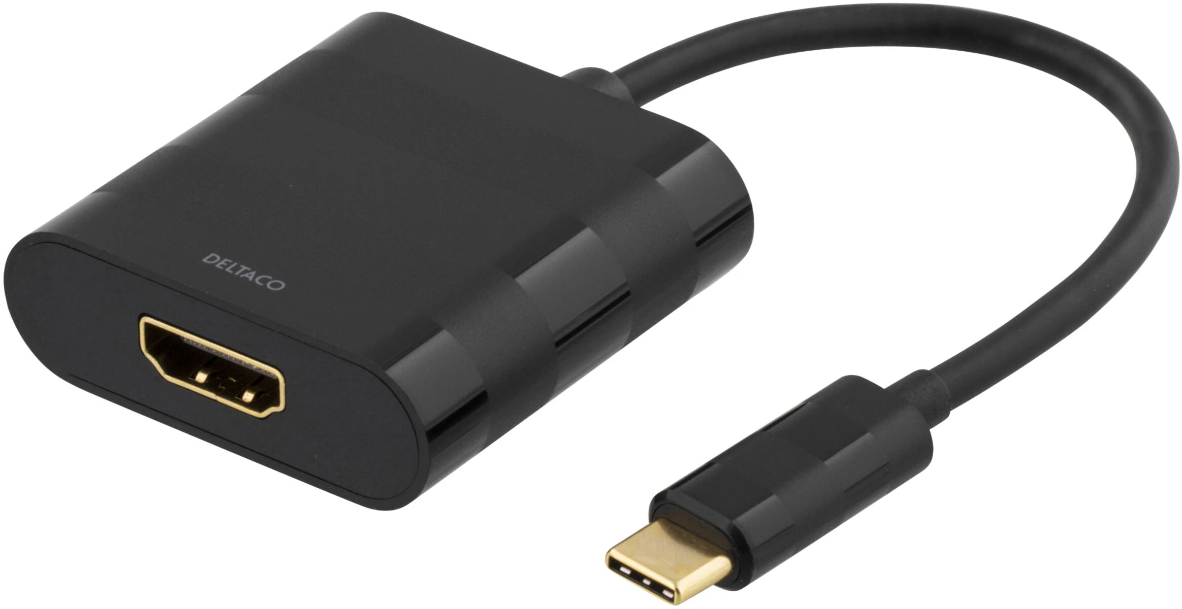 USB-C-HDMI  Adapteri musta