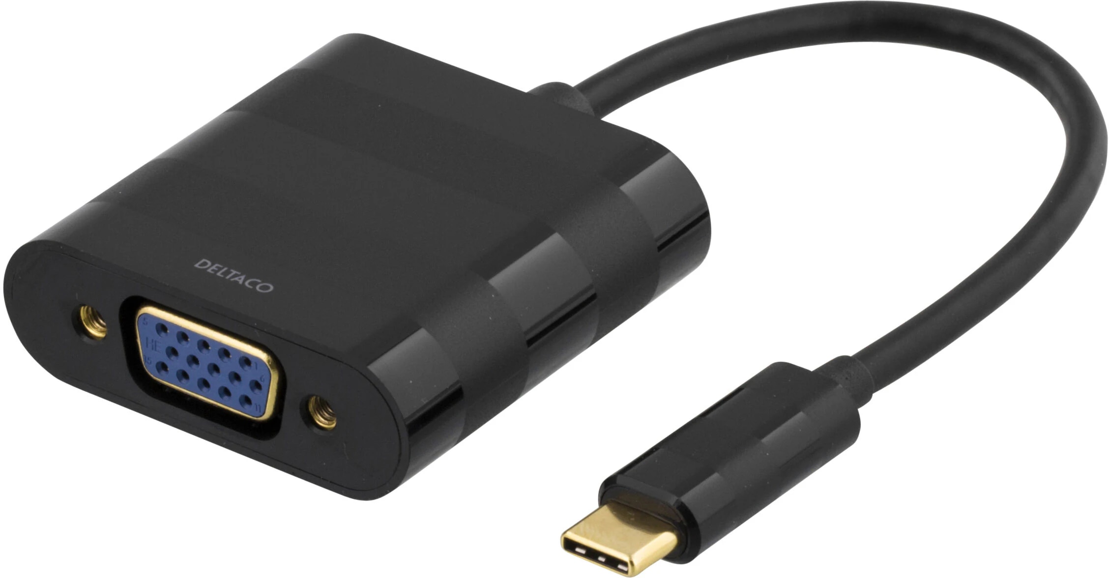 VGA-sovitin USB-C ä VGA , musta