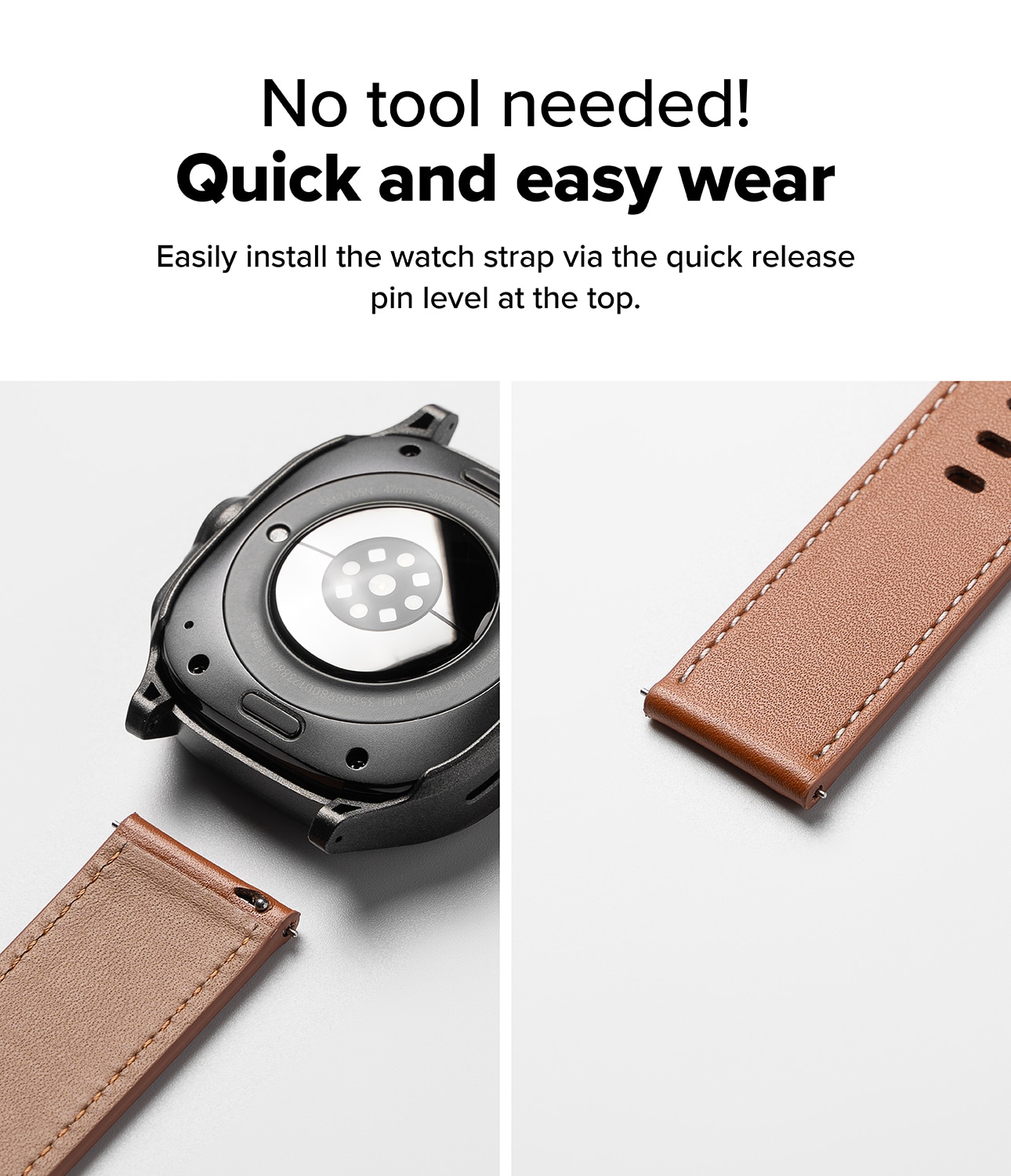 Leather One Basic Bold Band  Suunto 7 Brown