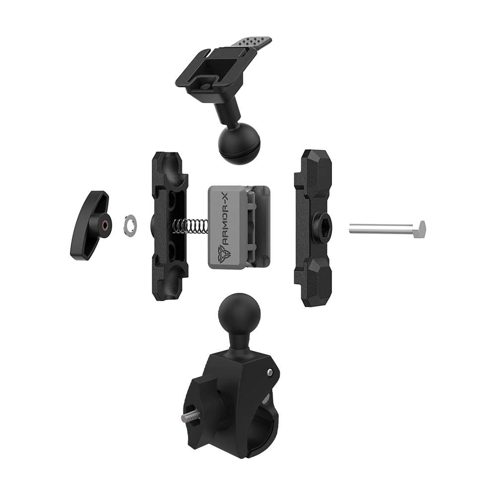 X-P7T Tablet Quick Release Bar Mount musta