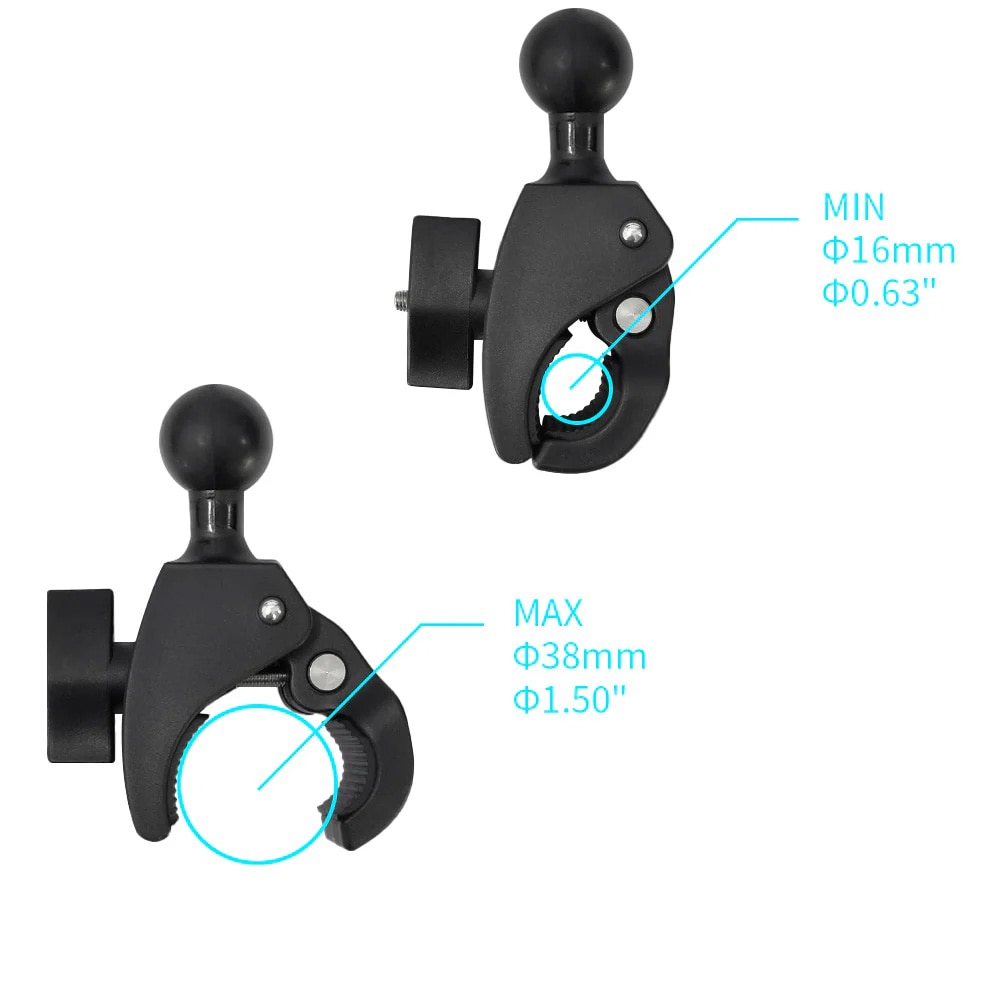 X-P7T Tablet Quick Release Bar Mount musta