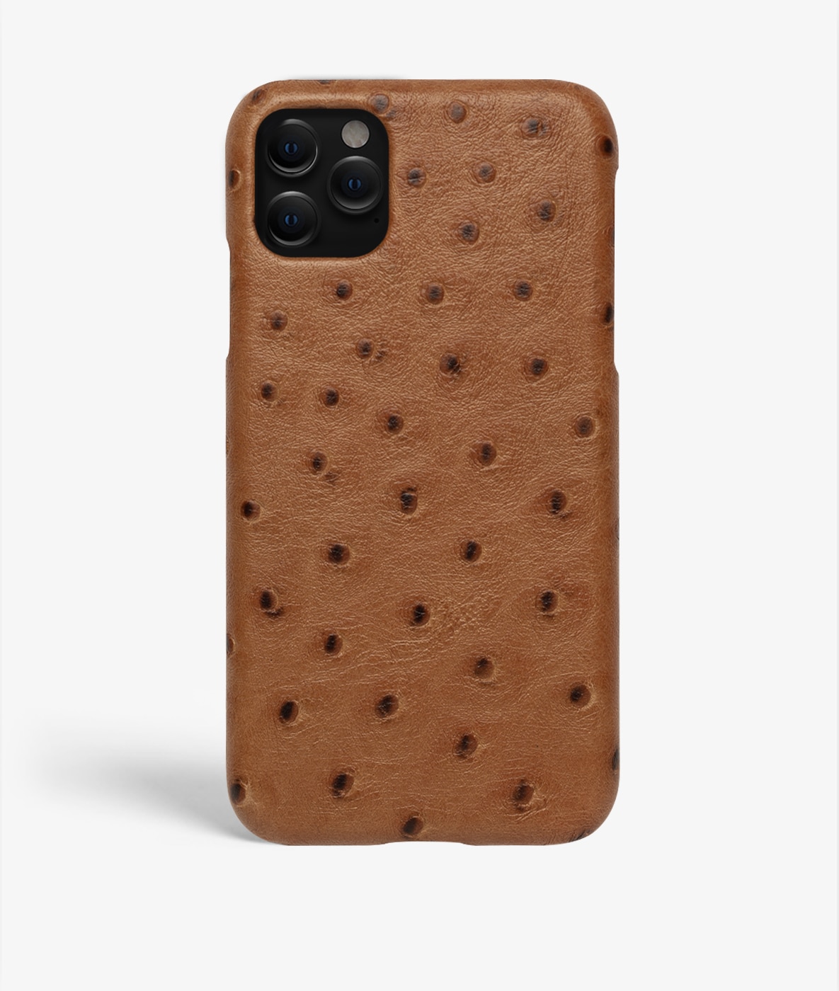 Kuori iPhone 12/iPhone 12 Pro Ostrich Cognac