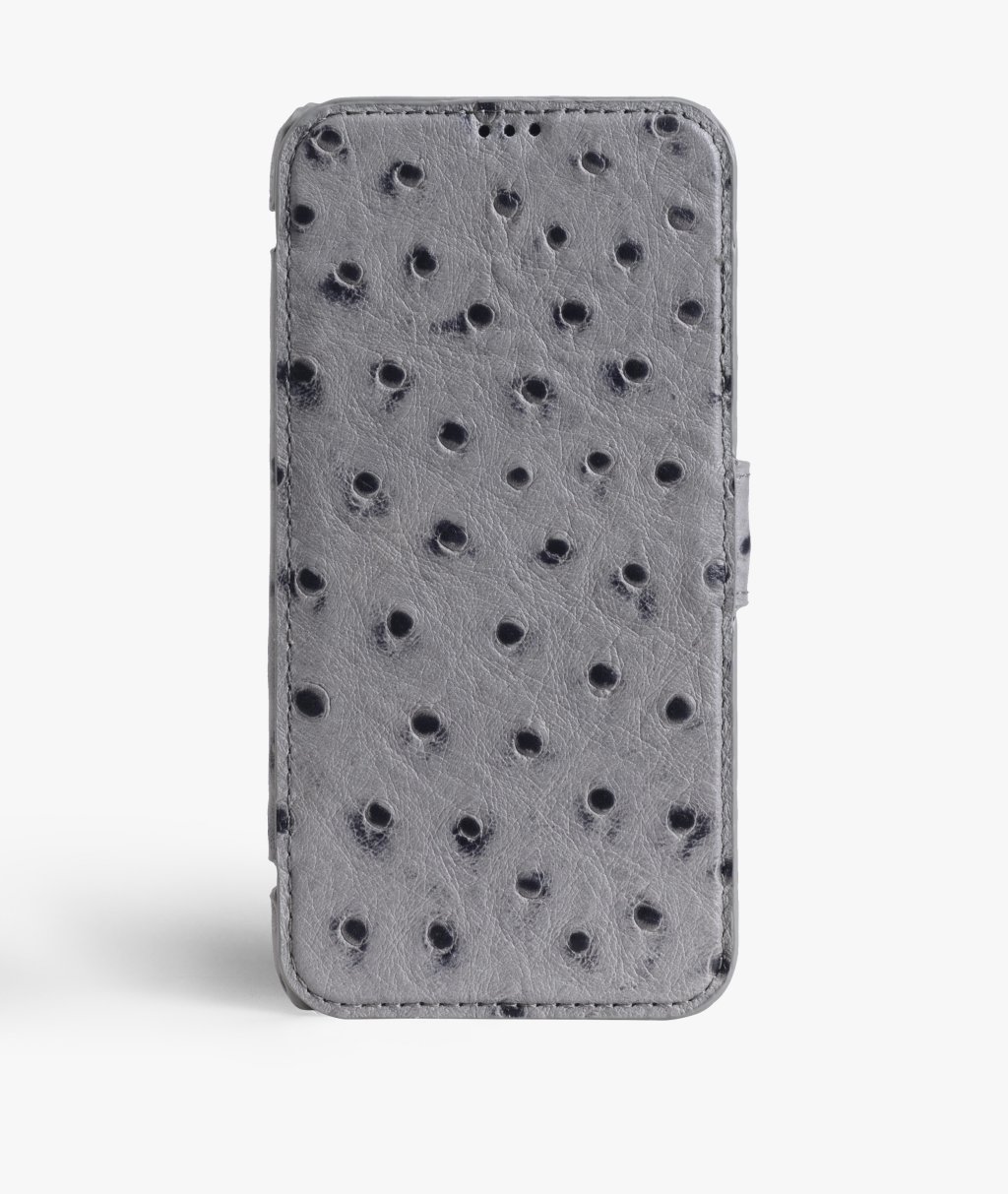 Lompakkokotelo iPhone X/XS Ostrich Grey