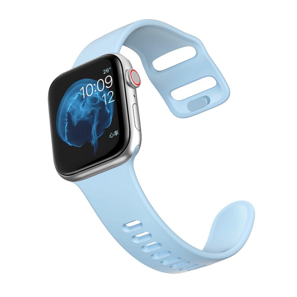 Silikoniranneke Apple Watch Series 10 42mm vaaleansininen