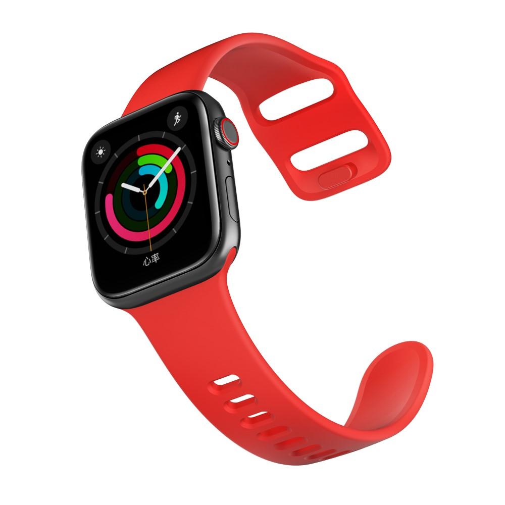 Silikoniranneke Apple Watch 41mm Series 8 punainen