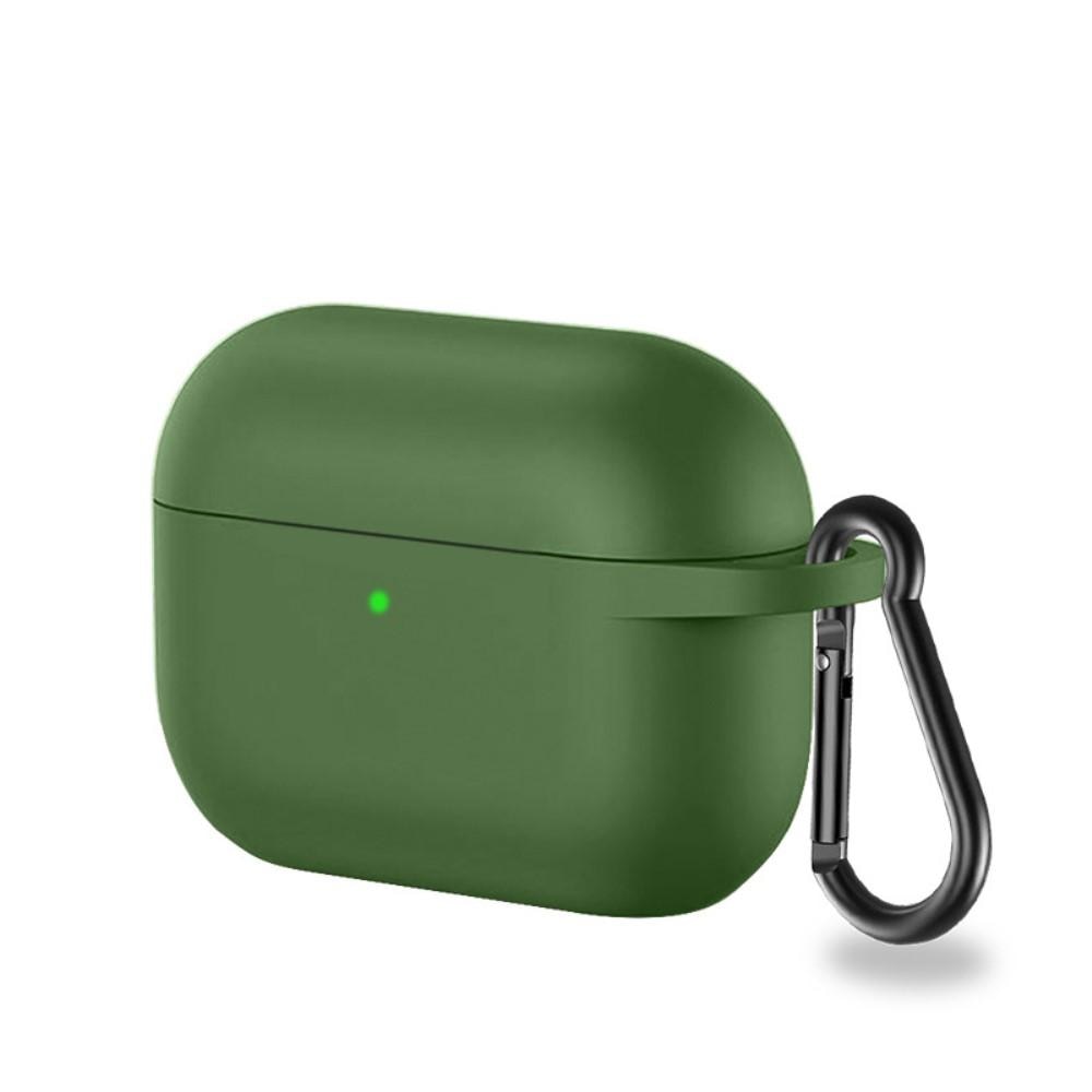 Silikonikotelo karabiinilla Apple AirPods Pro vihreä