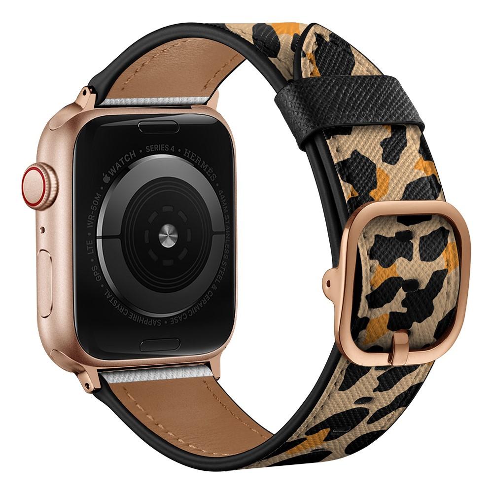 Nahkaranneke Apple Watch 41mm Series 7 leopardi