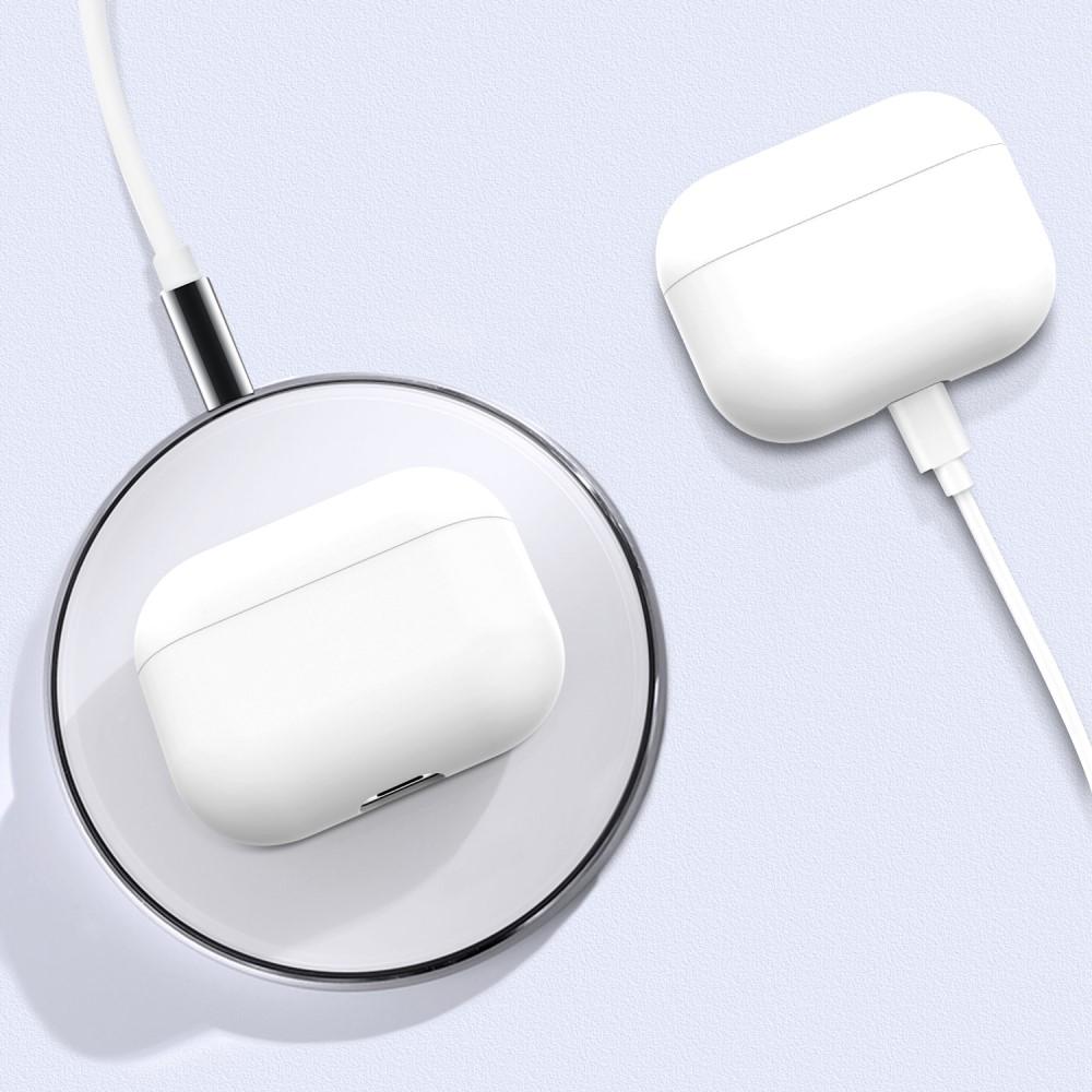Silikonikotelo Apple AirPods Pro valkoinen