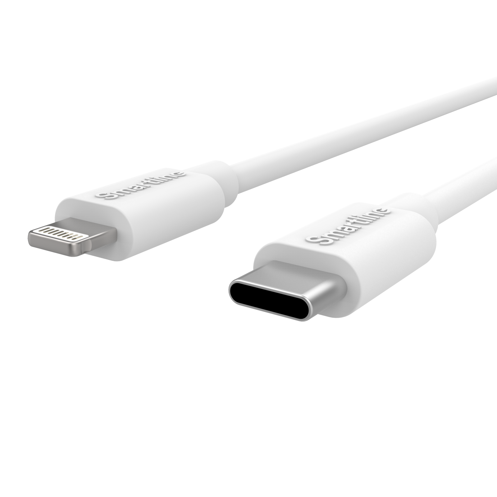 Pitkä USB-kaapeli USB-C - Lightning 2m iPhone 12/12 Pro valkoinen