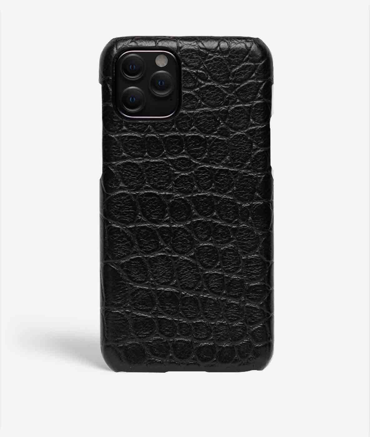 Kuori iPhone 11 Pro Small Croco Musta